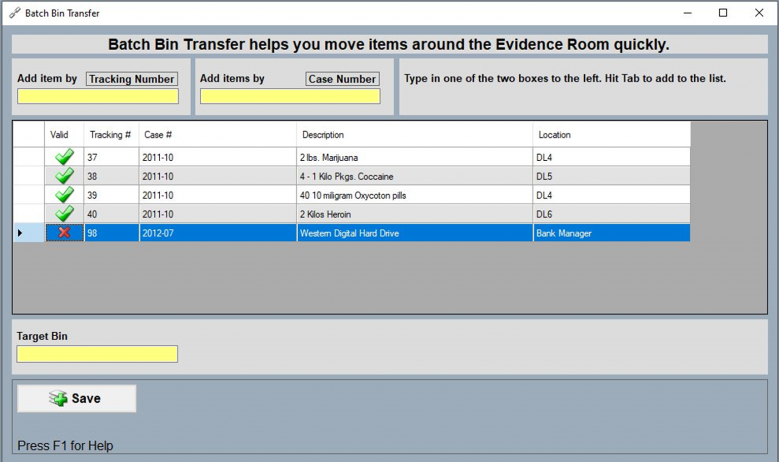 Batch / Bin Transfer PMI Manual